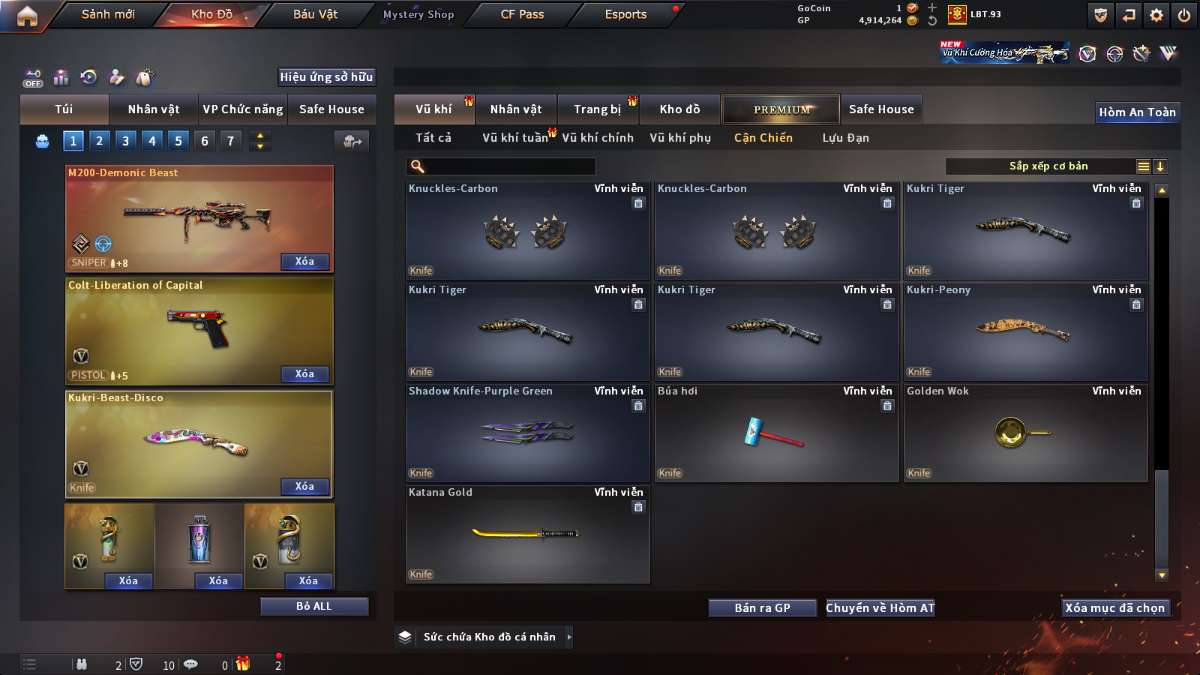 shop acc cf uy tin gia re
